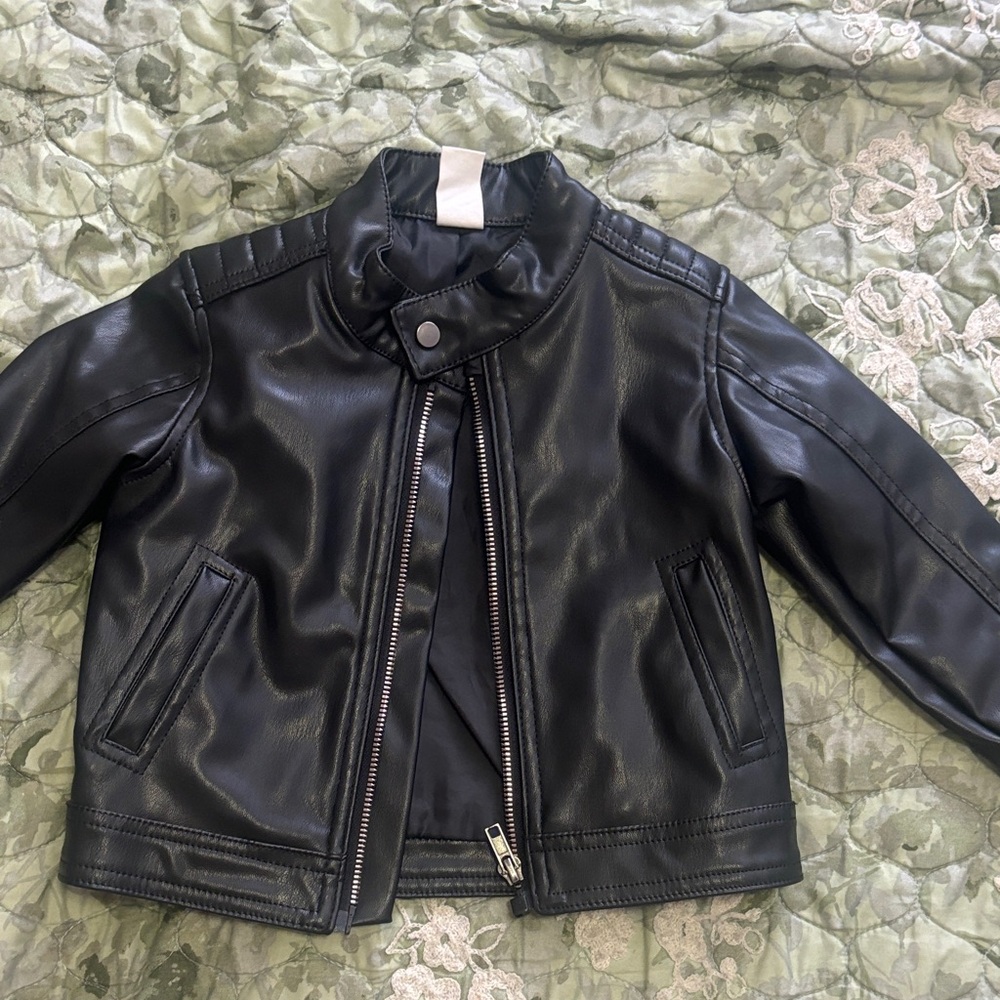 H&M Black Kids Biker Jacket